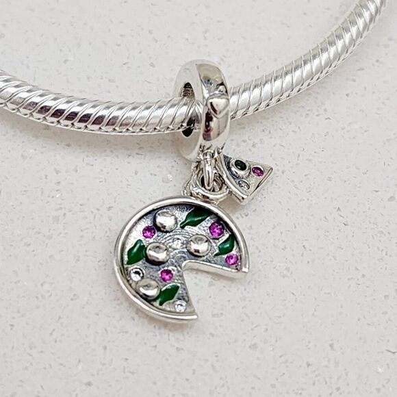 Pandora Pizza Love Dangle Charm - Picture 2 of 5